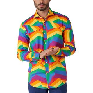 OppoSuit Zig Zag Rainbow skjorte