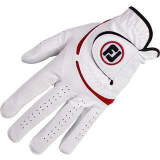FootJoy Weathersof (2024) Syntetisk Herre Golfhandske - White/Red - Venstre - Str. M