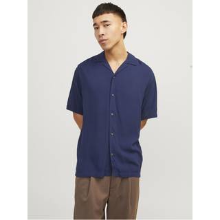 Jack & Jones Jeff Solid Resort Shirt SS Navy Blazer