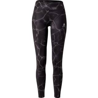 Odlo Zeroweight Print Running Tights Women - Black, Size XL - black