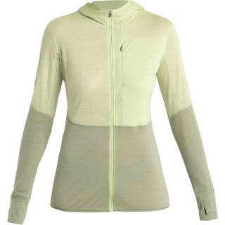 Icebreaker Women's Merino 200 Realfleece™ Descender Long Sleeve Zip Hoodie Glazen/Lichen/Cb, XL