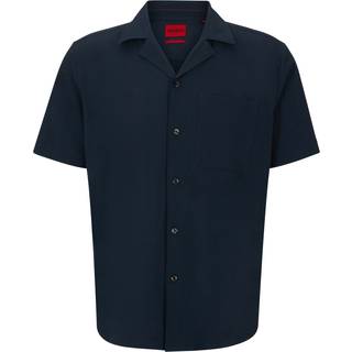 HUGO Herren Hemden blau Straight Fit