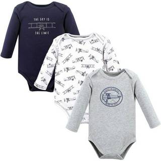 Hudson baby unisex baby bomuld langærmet bodysuits luftfart 18-24 måneder