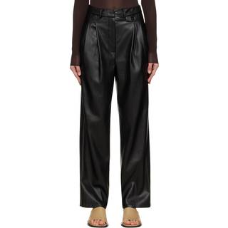 The Frankie Shop Pernille straight faux leather pants - black - M