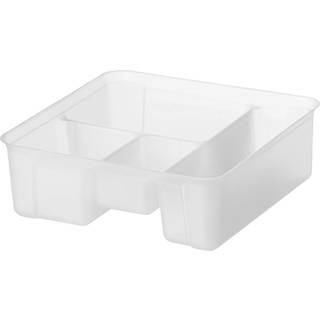 Inddeler til opbevaringsboks - Hvid - 25cm x 26cm x 9cm - Eva