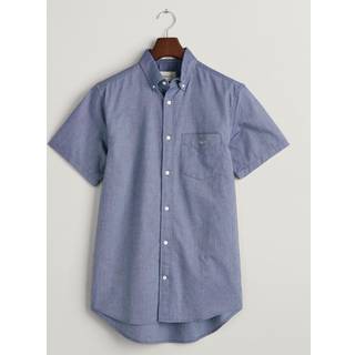GANT Herre Regular fit Classic oxford-skjorte med korte ærmer (4XL)