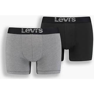 Levis 2-pak Men Optical Illussion Boxer Brief - Grey/Black - Large