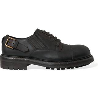Dolce & Gabbana Elegant Mens Leather Derby Dress Shoes