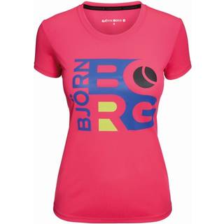 Björn Borg WYNNIE SS Tee - Pink - Small * Kampagne *