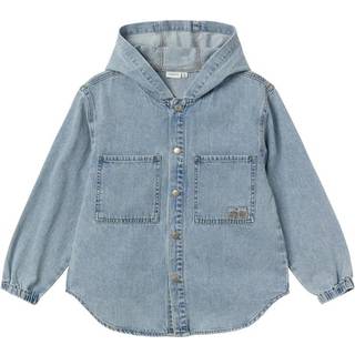 Name It Light Blue Denim Hooded Denimskjorte