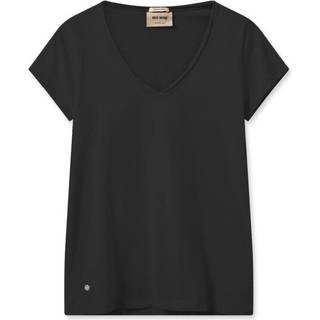 Mos Mosh Mmtulli V-Ss Basic Tee Toppe & T-Shirts 160920 Black (XS)