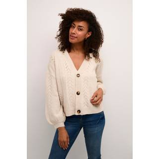 Cream Crholiday Knit Cardigan Strik 10612385 Oat Melange (S/M)