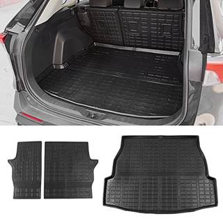 Bomely Fit 2019-2023 Toyota RAV4 Trunk Mat TPE Cargo Liner All Weather Bagerste S?de Bagbeskyttere til Toyota RAV4 Tilbeh?r (rygl?n Matscargo Lin