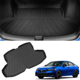 Powoq TPE bagagerummåtte kompatibel med 2022-2025 Honda Civic Sedan Cargo Liners All Weather Cargo Mat Trunk Liner Udskiftning til 2022 2023 2024