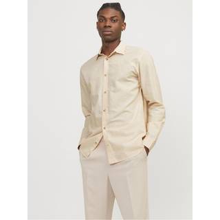 Jack & Jones Summer Linen Shirt LS Apricot Ice