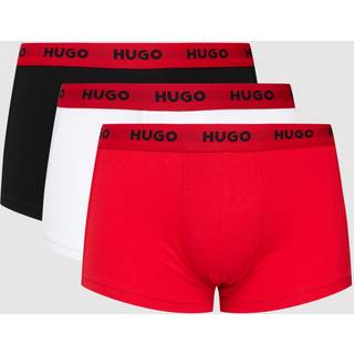 HUGO 3-pak Triplet Trunk - White/Red - X-Large * Kampagne *