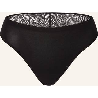 CHANTELLE LAB - String trusse med blondekant - Softstretch - Sort