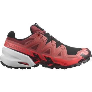 Salomon Unisex Spikecross 6 GORE-TEX Cow Hide/Black/Fiery Coral, 46 2/3