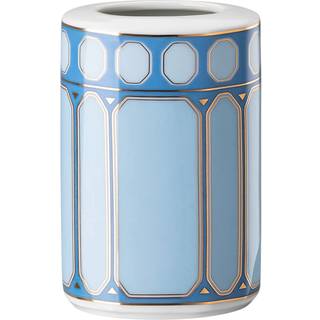 Signum Vase, Porzellan, Klein, Blau