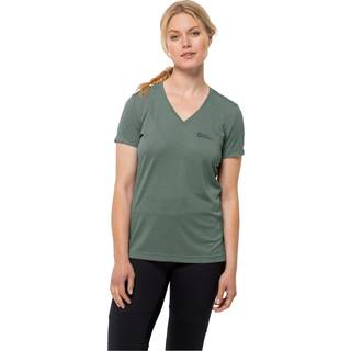 Jack Wolfskin Women's Crosstrail Tomen Funktionsshirt Damer størrelse XS farve olivengrøn