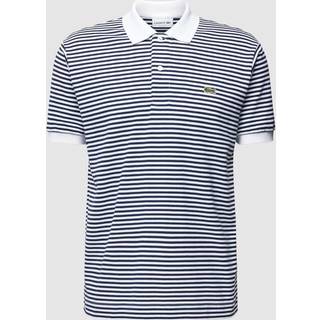 Lacoste Short Sleeved Stripe Polo T Shirt White