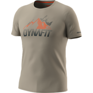 Dynafit Transalper Graphic S/S Tee Funktionsshirt Herrer størrelse L farve beige