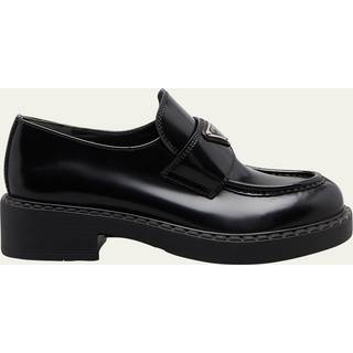 Prada Platform leather loafers - black - EU 40.5