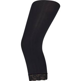 Decoy capri (3/4 længde) med blondekant sort str. 2XL