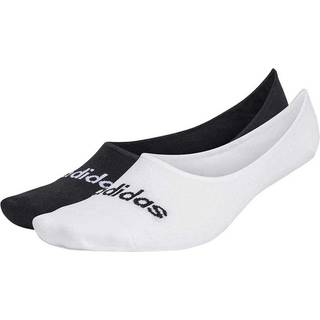 Thin Linear Ballerina sokker, 2 par - White / Black - 28-30