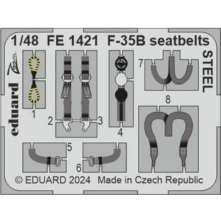 F-35B seatbelts STEEL 1/48 TAMIYA