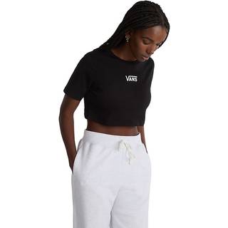 Vans - Flying V Crew Crop T-Shirt, Woman, Black, Size: XS - Black - XS