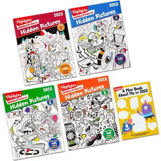 H?jdepunkter Hidden Pictures 2023 Specialudgave Aktivitetsb?ger til b?rn i alderen 6-12 4-Pack 128 sider