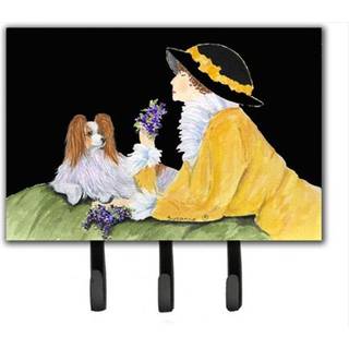 """" Caroline's Treasures SS8633TH68 Papillion Leash Holder eller Key Hook Large Multicolor """"