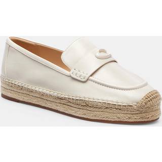 Coach COACH White Camilla Leather Espadrilles Shoes