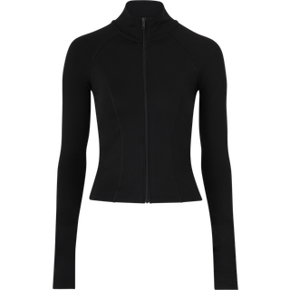Gina Tricot-Soft touch zip jacket-Langærmede toppe-Sort-M-Dame
