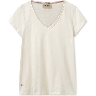 Mos Mosh Mmtulli V-Ss Basic Tee Toppe & T-Shirts 160920 Ecru (XL)