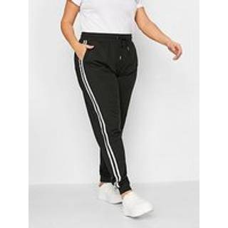 Lts Tall Black Side Stripe Stretch Jogger Long > 18 Lts | Tall Women's Joggers - Long 18