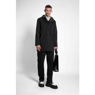 Stockholm Matte Raincoat Black - Black - L