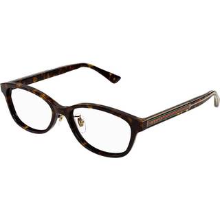Gucci Unisex Gucci GG1612OJ 002 Optiske stel Acetat Havana Transparent Rund