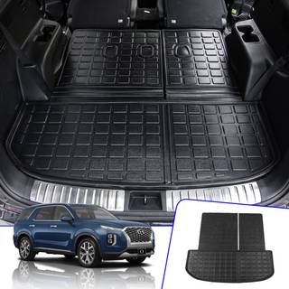 Rongtaod Cargo Mat kompatibel med Hyundai Palisade 2020-2025 Trunk Mat Cargo Mat Cargo Liner All Weather Trunk Liner 2024 Palisade tilbehør (baga