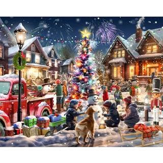 Vermont Christmas Company Snowman Contest Jigsaw Puzzle 1000 Piece - Large Piece Christmas Puzzle - Interlocking & tilf?ldigt formede stykker - 3