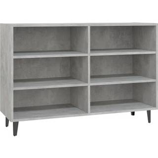skænk 103,5x35x70 cm konstrueret træ betongrå