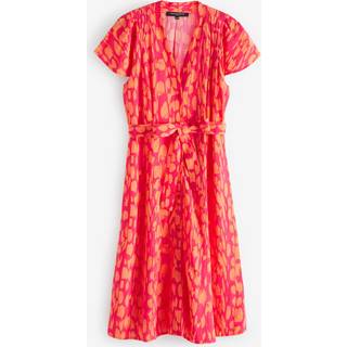 French Connection French Connection Orange Islanna Crepe V-Neck Dress