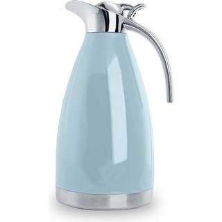 Sumerflos 68 oz rustfrit st?l kaffe termisk karafe / dobbeltv?gget vakuum termos isoleret / 12 timers varmeopbevaring / 2 liter (bl?)