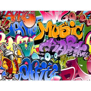Street Graffiti tapet 243 x 203 cm
