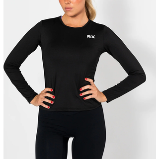 Diane Long Sleeve Top, Black