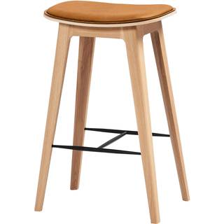 Nordic Bar Stool - Oak with stitches