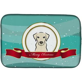 """" Caroline's Treasures BB1532DDM Dish Drying Mat 14 """" """" X 21 """" ""Glædelig jul"" ""