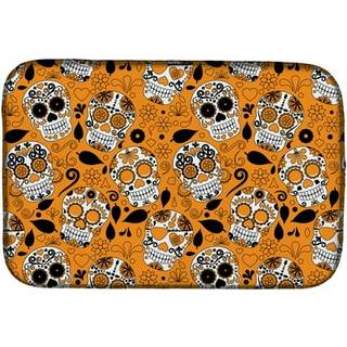 """" Caroline's Treasures Day of the Dead Orange Dish Drying Mat 14 """" """" X 21 """" """" """"