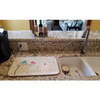 """" Caroline's Treasures Christmas Presents mellem Friends Pyrenees Dish Drying Mat 14 """" """" X 21 """" """" """"